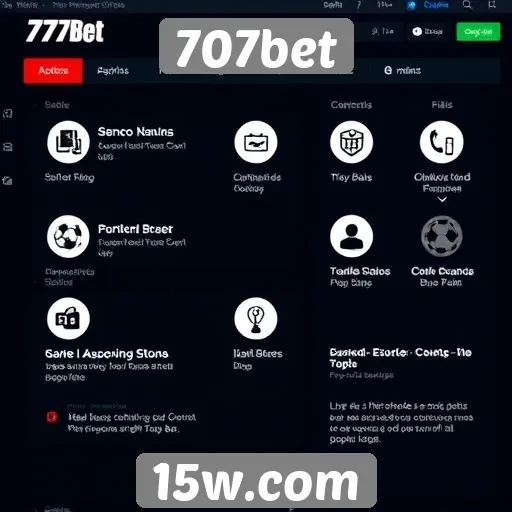 Avaliação das funcionalidades do site 707bet